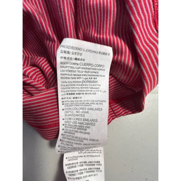 Under Armour HeatGear Striped Red Long Sleeve 1/4 Zip Striped Pullover Men's S - Picture 3 of 7